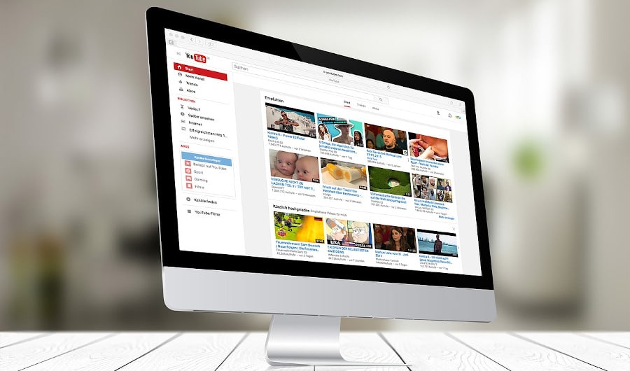 landing page of youtube a video marketing platform